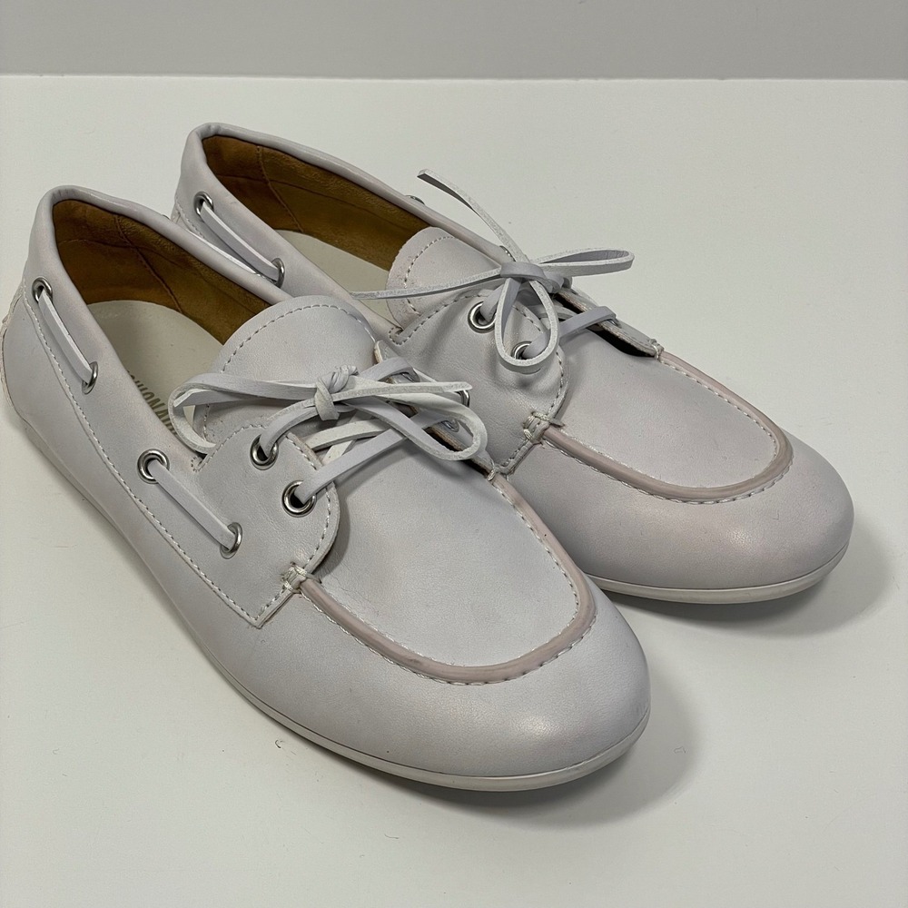 Cushionaire Anchor Boat Shoe Lavender‎ Lilac Slip On Moccasin Nautical 8
